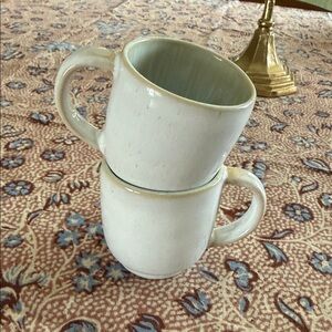 Pair of Sojourn pottery 2” Pottery Small Espresso Mugs (2)